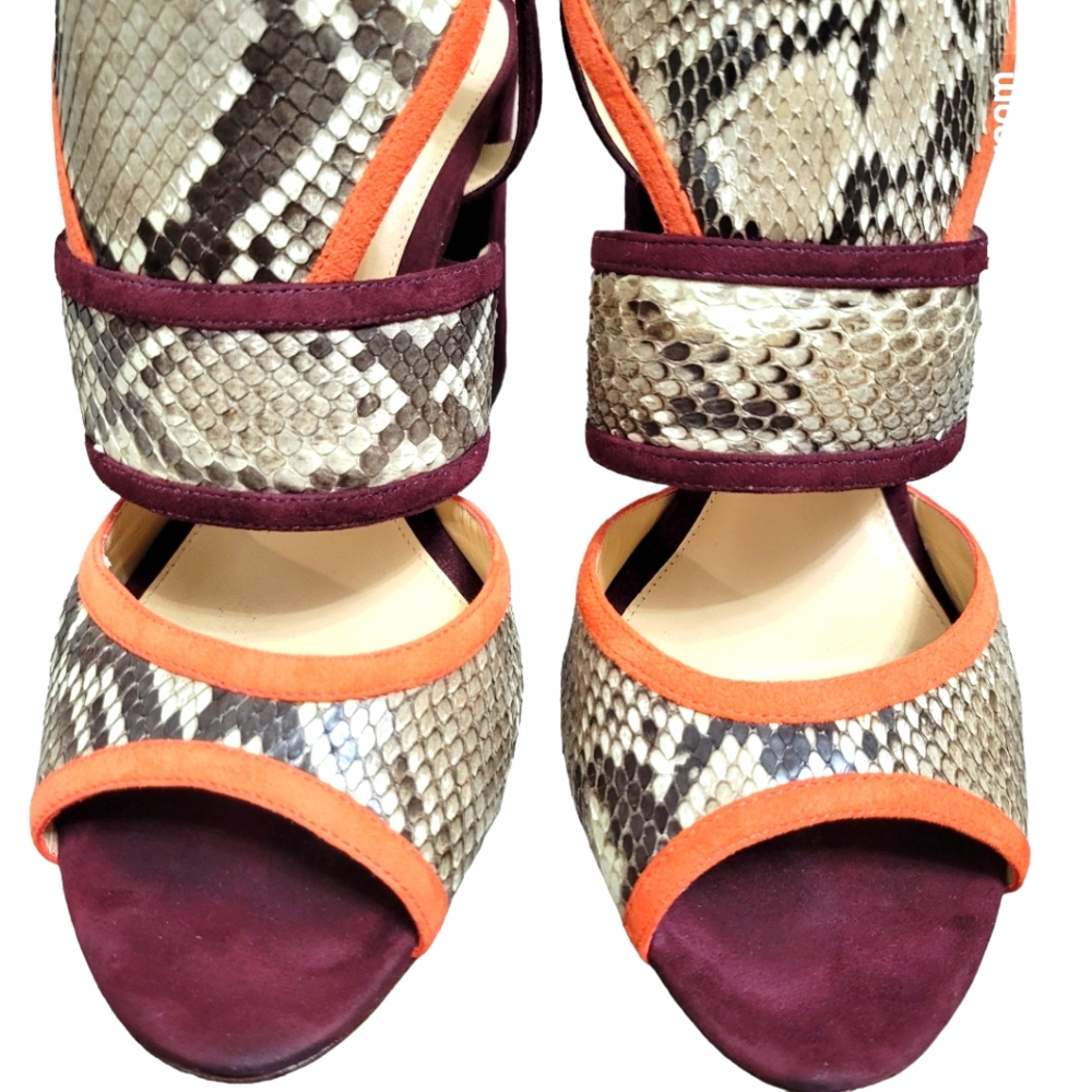 Alexandre Birman Python Sandals Size 8 Us (38 Eu) - image 4